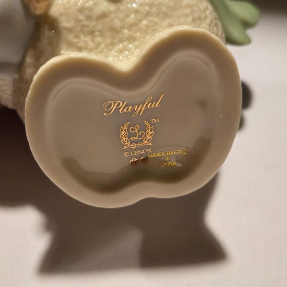 Lenox "Playful" Snowman Figurine With Puppy - Picture 5 of 7